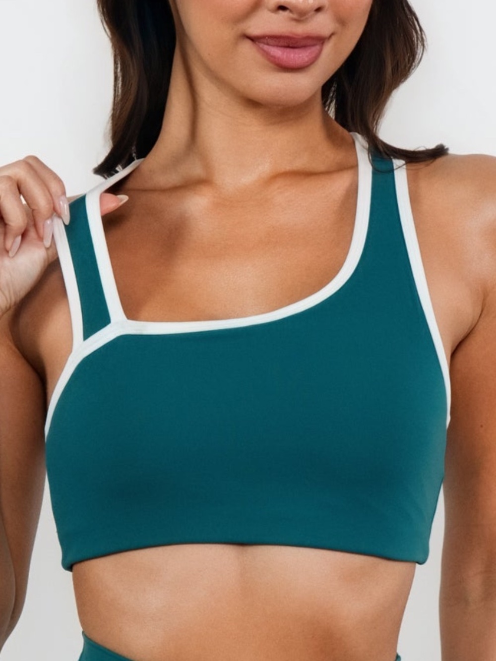 Vitality Cloud II™ Swoop Bra - Spruce Contrast Size SS